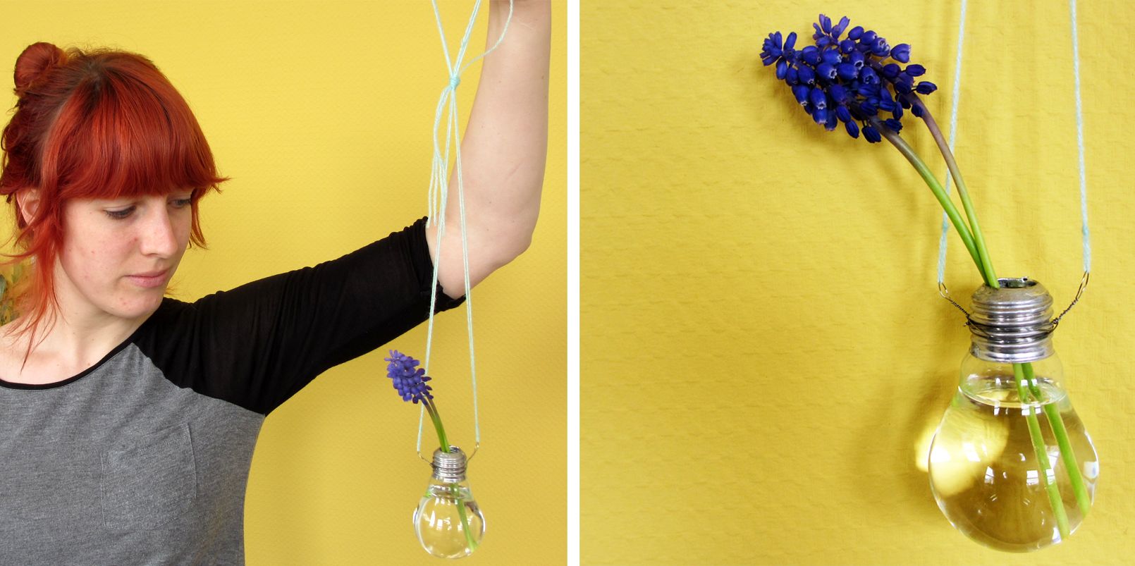 Hanging light bulb vase Magical Daydream